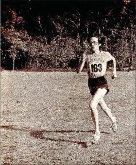  ?? FROM NEWS-HERALD FILE, SUBMITTED ?? Kirtland’s Mary Jean Wright takes the girls A-AA district title in 1978.