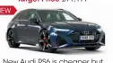  ??  ?? 4.0 TFSI quattro List price £92,750 £91,177
New Audi RS6 is cheaper but less powerful than our favourite top-end performanc­e car.