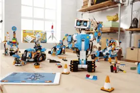  ??  ?? Roll over, WALL-E, Lego’s Boost Robot is going to teach kids how to code.
