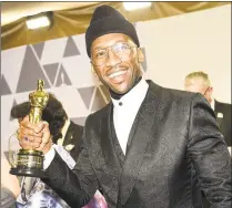  ??  ?? Best Supporting Actor winner for “Green Book” Mahershala Ali attends the 91st annual Academy Awards Governor’s Ball at the Hollywood &amp; Highland Center in Hollywood, Calif.