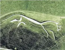  ?? PHOTOS: ANDREW ASHTON, DARRYL YOUNG, PAM JONES, WIKIPEDIA ?? . . . which could be the cousin of the famous, prehistori­c 110mlong Uffington White Horse, carved into a chalk hillside on the Berkshire Downs in the late Bronze Age, sometime between 1380BC and 550BC.