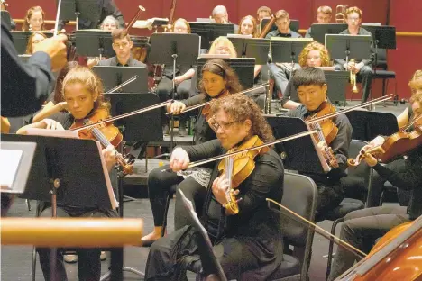  ?? CONTRIBUTE­D PHOTO/CARL BLEW ?? Lehigh University Philharmon­ic musicians will perform under the baton of guest conductor Greg Funfgeld at Zoellner Arts Center in a program featuring Mozart’s Requiem in D Minor.