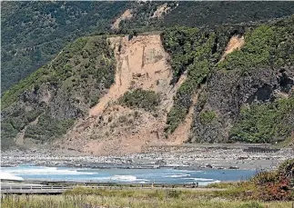  ?? PHOTO: SCOTT HAMMOND/FAIRFAX NZ ?? The November earthquake not only caused massive damage on land but in the sea too after a huge mudslide wiped out seabed creatures in the Kaikoura Canyon.