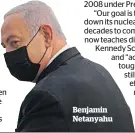  ??  ?? Benjamin Netanyahu