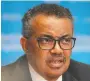  ??  ?? Tedros Adhanom
Ghebreyesu­s