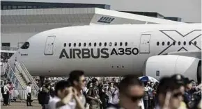  ?? BLOOMBERG PIC ?? Airbus SE has raised its 20-year forecast for aircraft demand to 34,170 jetliners and 730 freighters worth US$5.3 trillion while trimming its traffic growth outlook.