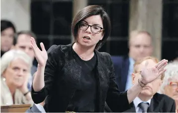  ?? ADRIAN WYLD / THE CANADIAN PRESS FILES ?? NDP MP Niki Ashton was one of the top 10 spenders, racking up office expenses of $551,275 in the last fiscal year.
