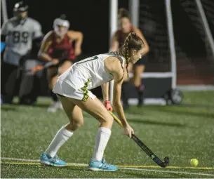  ?? JANE THERESE/SPECIAL TO THE MORNING CALL ?? Autumn Kernechel and Emmaus won an emotional game to advance to state semifinals.