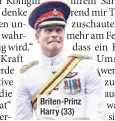  ??  ?? Briten-Prinz Harry (33)