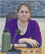  ?? ?? Diana Carvallo, jueza penal de garantías.