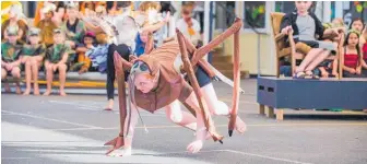  ?? Photos / Frederick Muller ?? This giant weta was part of the play.