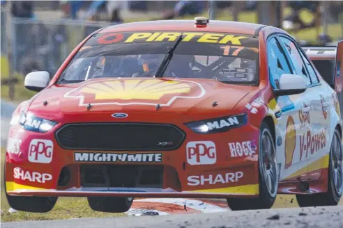  ??  ?? TEAM EFFORT: Fords have dominated practice times at Barbagallo in Western Australia. Picture: SUPPLIED