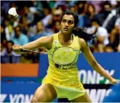  ??  ?? P.V. Sindhu will open her campaign against Thailand’s Pornpawee Chochuwong at the All England Championsh­ips in Birmingham on Wednesday.