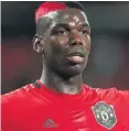  ??  ?? Back training: Paul Pogba is staying at Old Trafford