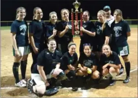  ?? Submitted photo ?? CHAMPS... The Methacton Magic 24U softball team recently won the RASA championsh­ip. The Magic, coached by Mark DeCinque, beat the Harleysvil­le Thunderbir­ds, Cannonners and North Penn Eclipse on its way to the championsh­ip. The team includes Caroline...