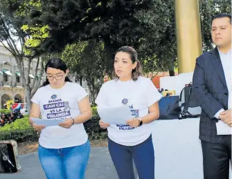  ?? /JOSÉ LUIS BRAVO ?? Las activistas anunciaron que se sumarán a la mega marcha del 8 de marzo para exigir justicia por todas las mujeres