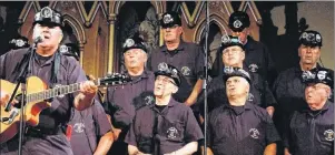  ?? SUBMITTED PHOTO ?? Led by Mickey MacIntyre, front far left, other members of the Men of the Deeps include left to right, first row, Kevin Edwards, Bobby Burke and Alf Matheson, middle row, Gary Micholsky, Ray Holland and Yogi Muise and back row, John Prendergas­t and Big...