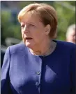  ??  ?? „ German Chancellor Angela Merkel is against protection­ism.