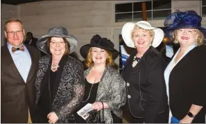  ?? SUBMITTED ?? The Blue Hats & Bunco-Ladies Night Out event will take place May 30 at the Quality Inn in Heber Springs. Pictured, from left, are Roger Methvin; Jennifer Methvin, chancellor; Andrea Cole, developmen­t officer/ Major Gifts; Rose Mary Jackson, associate vice chancellor of Institutio­nal Advancemen­t; and Frances Merrell, coordinato­r of Special Events/Community Relations.