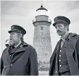  ??  ?? Shine on: The Lighthouse, above, with Willem Dafoe and Robert Pattinson