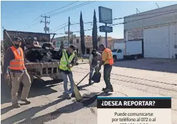  ??  ?? las cuadrillas laboran en un solo carril