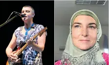  ??  ?? SINEAD O’CONNOR Pjevačica je prvo bila katolkinja, ali je sada prešla na islam i postala muslimanka te je promijenil­a ime