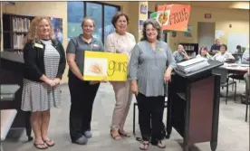  ?? / Contribute­d ?? Guest speakers came to provide informatio­n to Polk School District’s School Nutrition staff during an Aug. 1 training day at Rockmart Middle School.