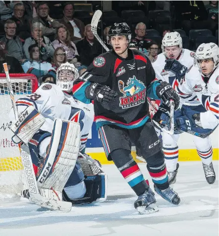  ?? — GETTY IMAGES FILES ?? STEVE EWEN Former Kelowna Rockets forward Jordan Borstmayer, who was acquired by the Giants last week, says he plans to bring some of his Memorial Cup experience to Vancouver’s young squad.