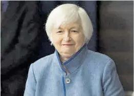  ?? Jim Lo Scalzo / Efe ?? La secretària del Tresor dels EUA, Janet Yellen.