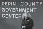  ?? MARK HOFFMAN / MILWAUKEE JOURNAL SENTINEL ?? Heidi Stewart, the health officer for Pepin County, is shown in Durand. Pepin County was one of the last counties in the state with no confirmed cases of COVID-19.