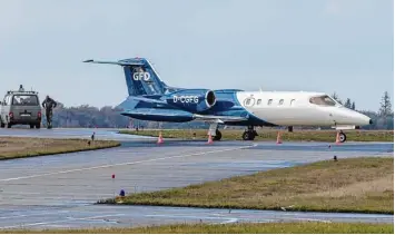  ?? Archivfoto: Bundeswehr ?? Solche Ziviljets der Gesellscha­ft für Zieldarste­llung dienen dem Personal für Flugsicher­ung bei Übungen sowie Piloten von Kampf jets für das Training von Abfangmanö­vern. Dazu flogen sie in jüngster Zeit wiederholt das Lechfeld an.