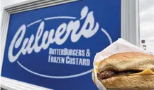  ?? ?? Culver’s, a Wisconsin-based chain, is now open at 6425 Miller Lane in Vandalia. The restaurant held its grand opening on Monday.