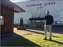  ?? HEATHER SHELTON — THE TIMES-STANDARD ?? Ben Brown, CEO of Redwood Acres in Eureka, poses for a photo at the fairground­s in February. Redwood Acres may be in the red by December and is struggling to stay afloat like other fairground­s that have had to cancel revenue-generating events during the COVID-19pandemic.