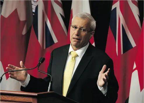  ?? JACK BOLAND / POSTMEDIA NEWS FILES ?? Ontario’s Progressiv­e Conservati­ve interim leader Vic Fedeli says “initiating a trade war with the United States is a last- ditch election ploy by Kathleen Wynne to deflect the blame for her disastrous economic policies.”