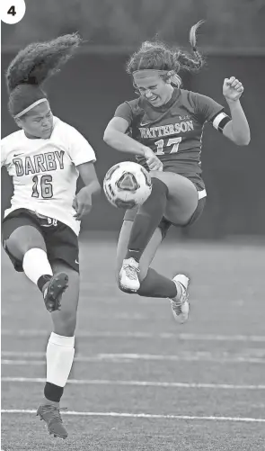  ?? SHANE FLANIGAN/THISWEEK ?? Watterson’s Gabriella Rotolo, right, has started every game of her high school career.