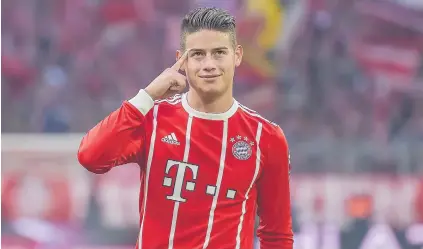  ?? Picture: Getty Images ?? MOUNTAIN. Bayern Munich’s James Rodriguez is under no illusions regarding the enormous task awaiting the Bavarians in the Champions League semifinals against Real Madrid.