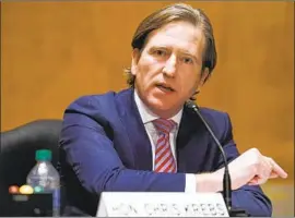  ?? Greg Nash Pool Photo ?? CHRIS KREBS, the former director of the Cybersecur­ity and Infrastruc­ture Security Agency, cautioned against escalating with Russia over the cyberattac­k.