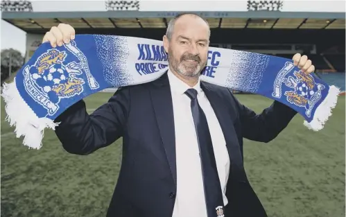  ??  ?? 0 Steve Clarke became Kilmarnock’s new manager yesterday, when he declared that he feels fortunate to be given a third chance.