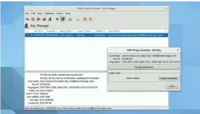  ??  ?? If commandlin­e GPG is too daunting, then why not use its graphical counterpar­t GPA, or try KGPG if you are using KDE/Plasma.