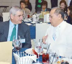  ??  ?? Jaime Augusto Zobel and Secretary Ernie Abella.