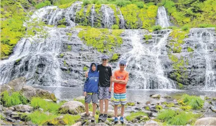  ?? CONTRIBUTE­D PHOTOS ?? There’s still plenty of time to enjoy summer events. Gina Bell’s family suggests taking a road trip to see waterfalls.