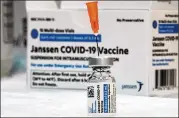  ?? MARY ALTAFFER/AP ?? To date, about 100,000 J&J doses have been given in Georgia, DPH officials said Friday. About 280 sites in the state are allocated doses of the vaccine.