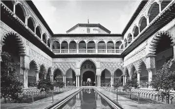  ?? DOMINIC ARIZONA BONUCCELLI/RICK STEVES’ EUROPE PHOTOS ?? At Sevilla’s Alcazar, Christian king Pedro I built his palace around water, like the Moors who preceded him. They viewed water — so rare and precious in most of the Islamic world — as the purest symbol of life.