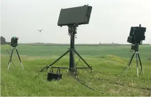  ?? (IAI) ?? THE DRONE GUARD SYSTEM can be launched from a docking station that hosts several ready-touse drones.