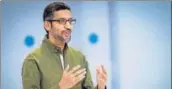  ?? BLOOMBERG ?? Google CEO Sundar Pichai during the Google I/O Developers Conference in Mountain View, California (US)
