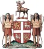  ?? GOVT. OF NEWFOUNDLA­ND AND LABRADOR ?? The Newfoundla­nd and Labrador coat of arms includes a pair of Beothuk warriors.