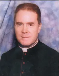  ??  ?? Monsignor Liam McCarthy, staying Stateside this year.