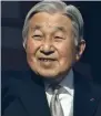  ??  ?? Japan’s Emperor Akihito