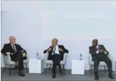  ?? ?? Portugal President Marcelo Rebelo de Sousa (centre) and Ghana’s President Nana Akufo-Addo (right) at the EAA event yesterday.