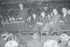  ?? ?? Pictured at a victory rally, Scot Ramsay Macdonald became Britain’s first Labour prime minister on this day in 1924